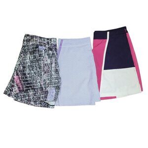 Lady Hagen Women's Skorts - Black, Lavender, Pink, White Set